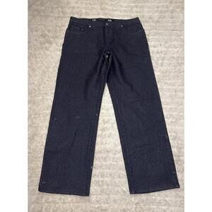 D&G Dolce&Gabbana gray cotton/wool mid-rise straight leg jeans IT 42/US 32